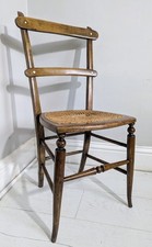 Edwardian cane seated chair - edwardian,