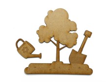 Wooden MDF Garden Scene