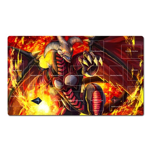 Yugioh table playmat red - yugioh,