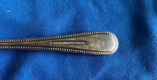 A1 EPNS butter knife Sheffield beaded pattern 