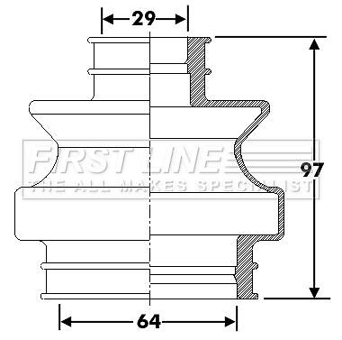 First line rear outer - line, cv