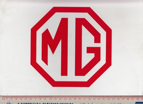 1990s display logo printed - mg,