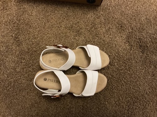 Womens pavers white sandals - womens,