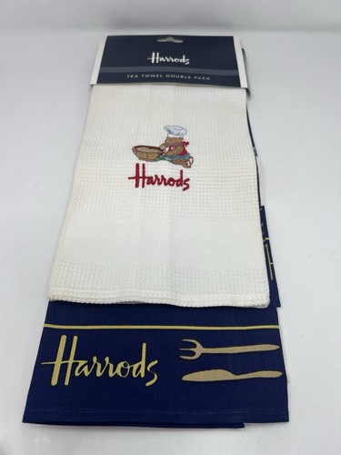 Harrods teddy bear tea towel - teddy,