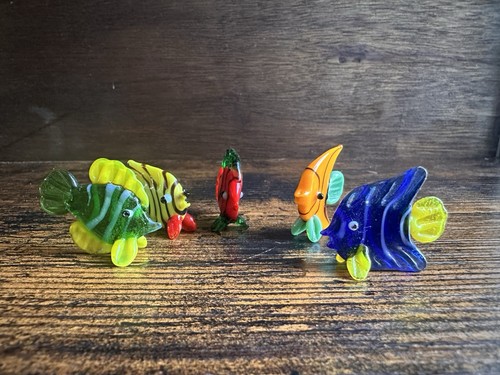 Five little colourful glass - little,