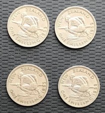 New Zealand 4 Coins Shilling