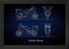 HONDA VFR 800 Framed Wall Art