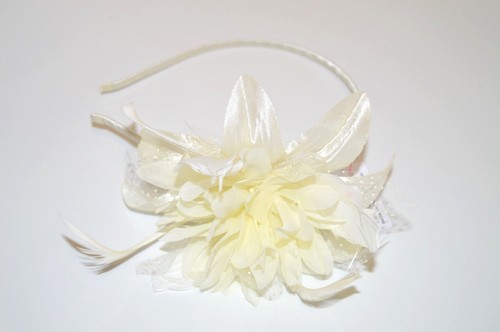 New cream layered flower - new,