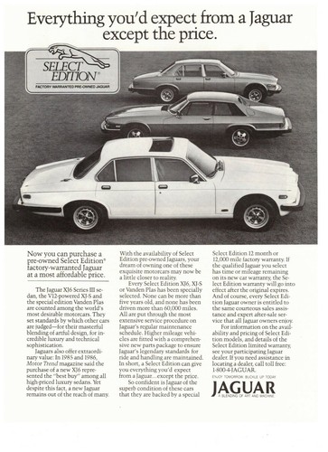 1989 jaguar select edition xj6 - 1989,