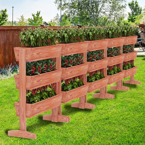 Tiered wooden raised - wooden, garden