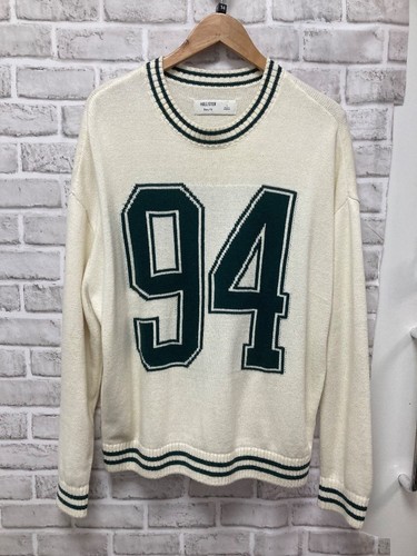 Ladies hollister cream varsity - ladies,