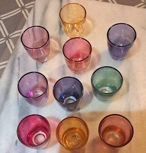Set harlequin coloured - set,