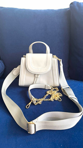Zara light grey mini - zara, bag