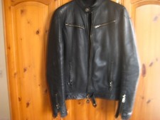 Aviatrix Medium Black Leather Jacket-worn and a few scuffs on the sleeves