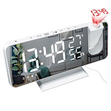 Digital Mirror LED Alarm Clock