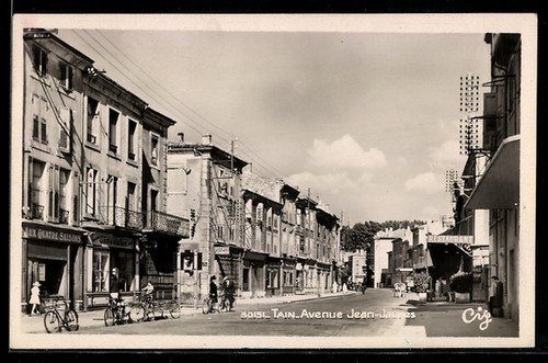 Old postcard tain - old,