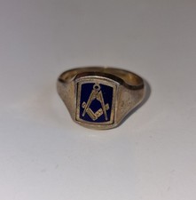 Rare Masonic Enamel Swivel