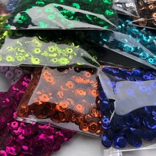 5g Packs-5mm semi-cup sequins for arts, crafts & embellishments, 16 cols avail.