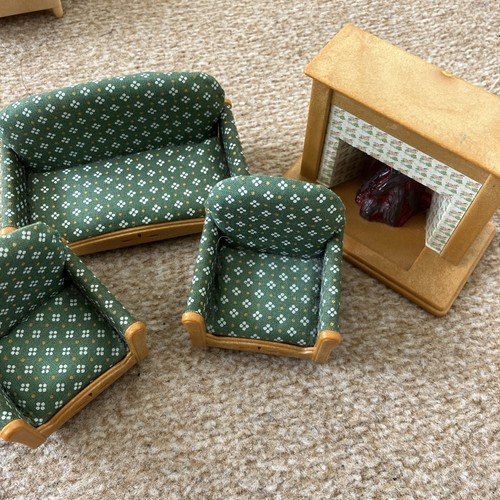 Sylvanian families green sofa - sylvanian,
