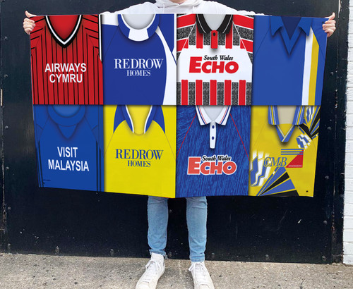 Cardiff city retro shirt - cardiff,