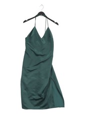 Shakuhachi Women's Midi Dress UK 6 Green 100% Polyester A-Line