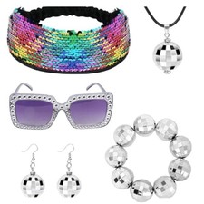 Glittering Disco Set Headband