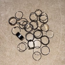 Woman’s Silver Dress Rings Medium Some Adjustable