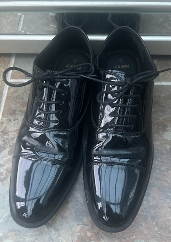 Men black patent oxford toe - black,