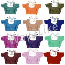 Women's Satin Saree Blouse Readymade Indian Designer Sticthed Crop Top Choli