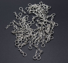Pack of 1/8 1/10 1/16 RC Body Shell R Clips Pins Stainless Steel - UK Stock
