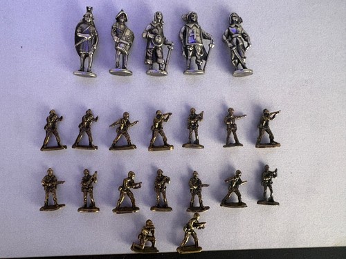 Vintage pewter metal military - pewter,