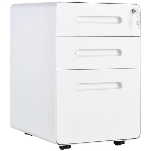 Vinsetto lockable file cabinet - vinsetto,