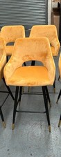 LAST 2 Mustard Bar Stool dining chair Brianna