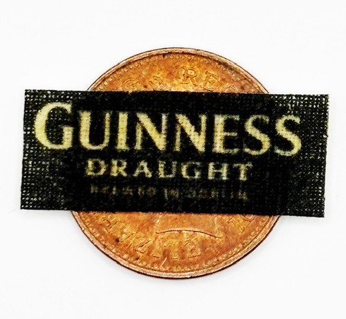 Dolls house real cloth - real, beer