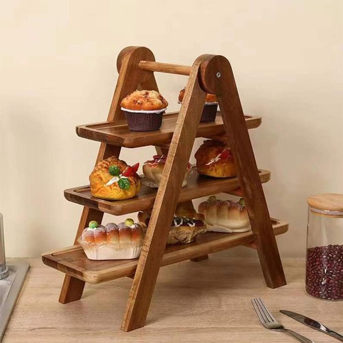 Tier wooden serving platter - 3,
