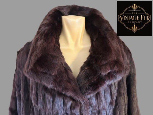 Vintage genuine mink fur coat - vintage,