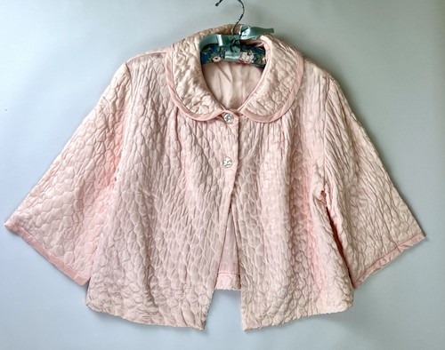 Vtg barbizon quilted pink bed - vtg,