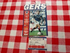 Signed Glasgow Rangers Match Day Programme V Aberdeen 19th October 1996
