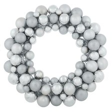 Large Silver Christmas Bauble