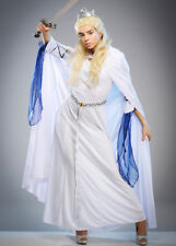 Adult Womens Narnia Style The White Witch Fancy Dress Fantasy Cosplay Costume