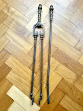 Vintage Brass of Fire Irons  Tongs and Poker