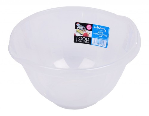 Clear plastic round mixing - clear,