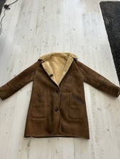 Vintage Women's Sheep Skin Coat, Size 10/12, Retro Style