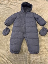 Marks and Spencer toddlers Snow Suit with mittens 18/24 months Navy