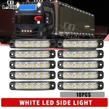 10 pcs 12V 6LED INDICATOR SIDE MARKER LIGHT TRUCK TRAILER BOAT LORRY E mark LAMP