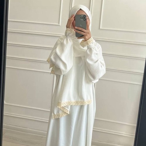 Muslim lace dress hijab modest - muslim,