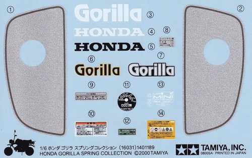 Tamiya original decals for - original,