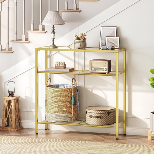 Tier gold console table - 3-tier,