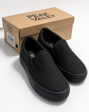Men's Black Slip On Trainers