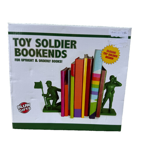 Pair toy soldier bookends - pair,